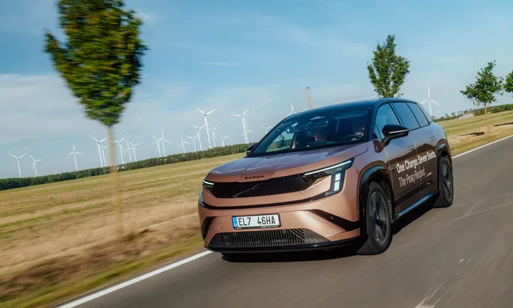 Official Skoda Peaq 936 km range record image