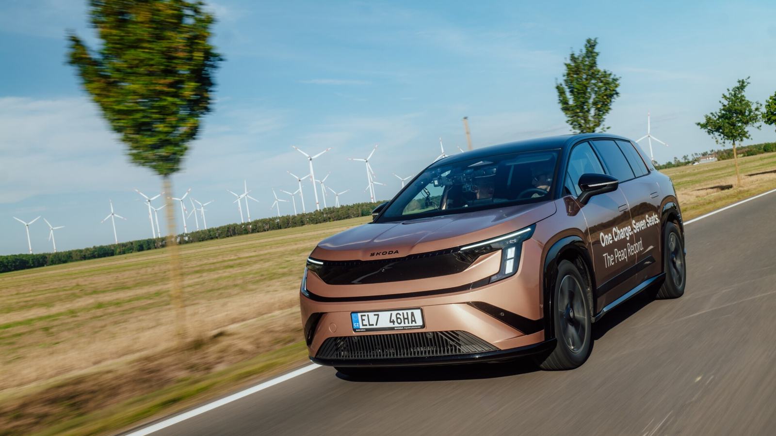 Official Skoda Peaq 936 km range record image