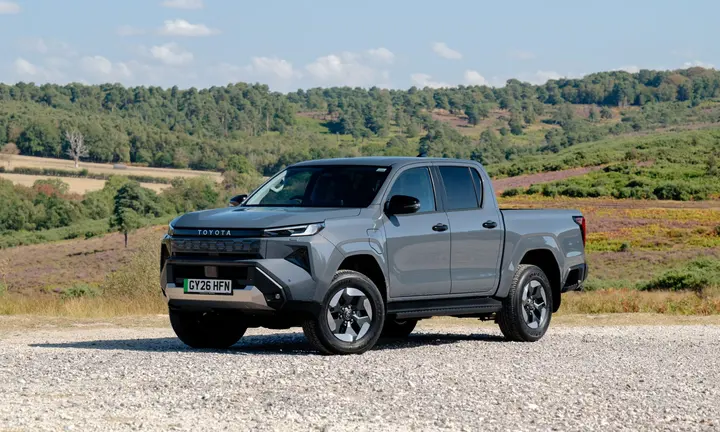 Official Toyota all-electric Hilux caravan drop image